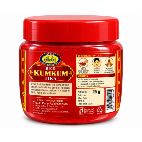 CYCLE RED KUMKUM TIKA 25G